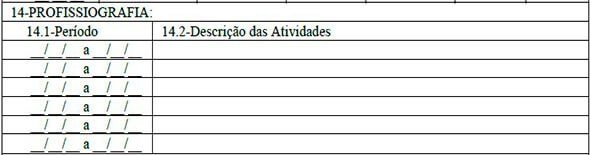 Como preencher o PPP - Profissiografia