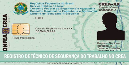 Registro de Técnico de Segurança do Trabalho no CREA