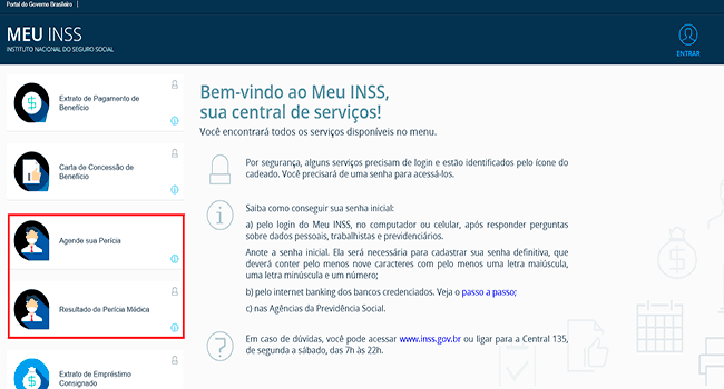 Resultado da Perícia Médica/Agende sua Perícia